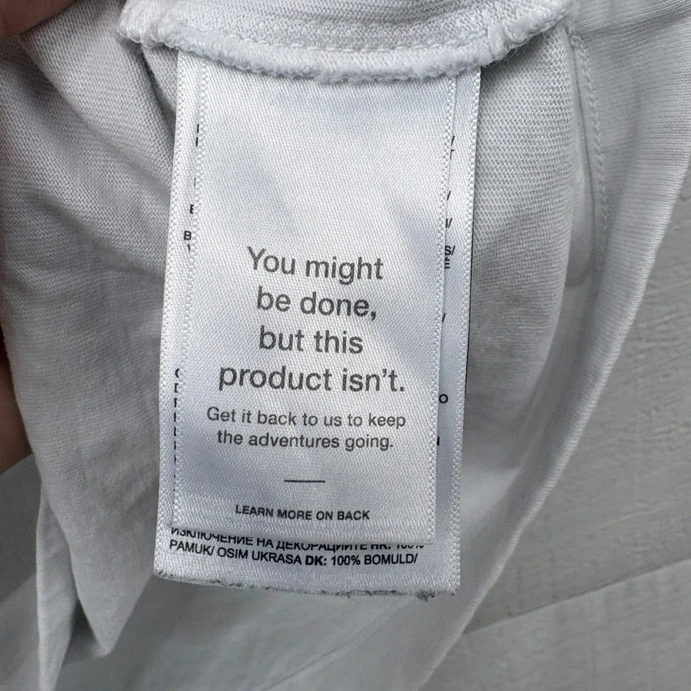 North Face Circular White‎ Graphic T-shirt Expedition ski Euro Rare medium
